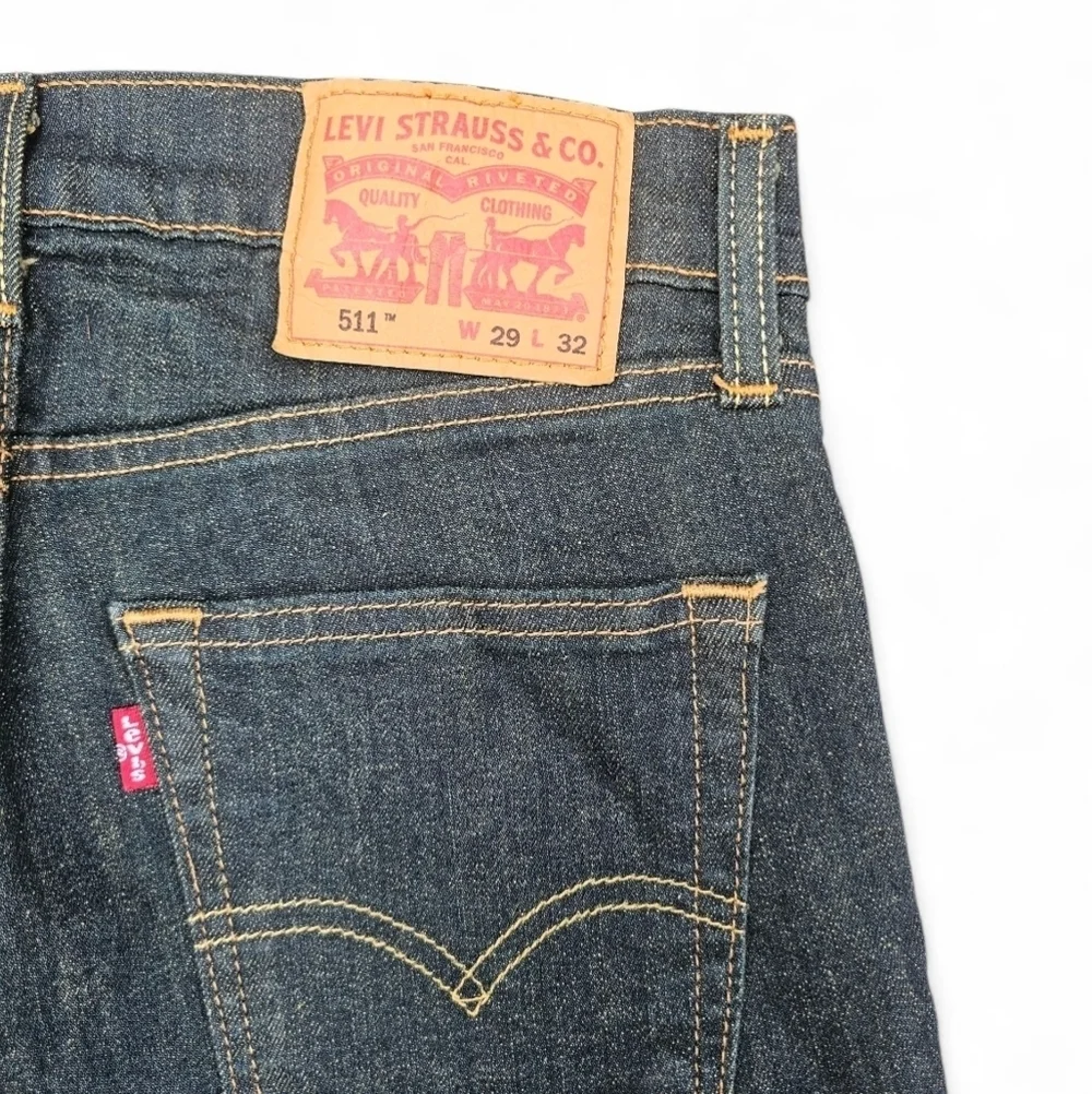 Levi's 511 Men's Slim Fit Denim Jeans - Classic Dark Blue, W29 L32